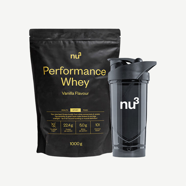 nu3 Performance Whey Protein + Shaker